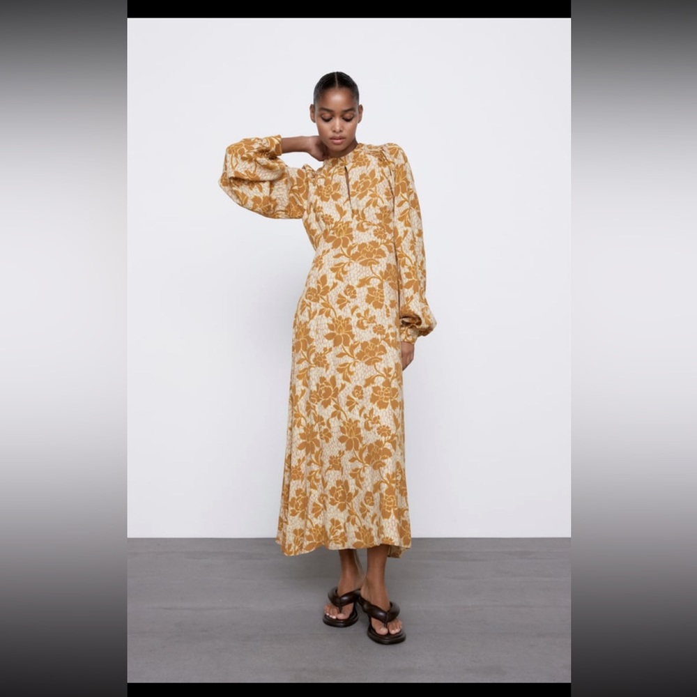 MIDI floral print dress